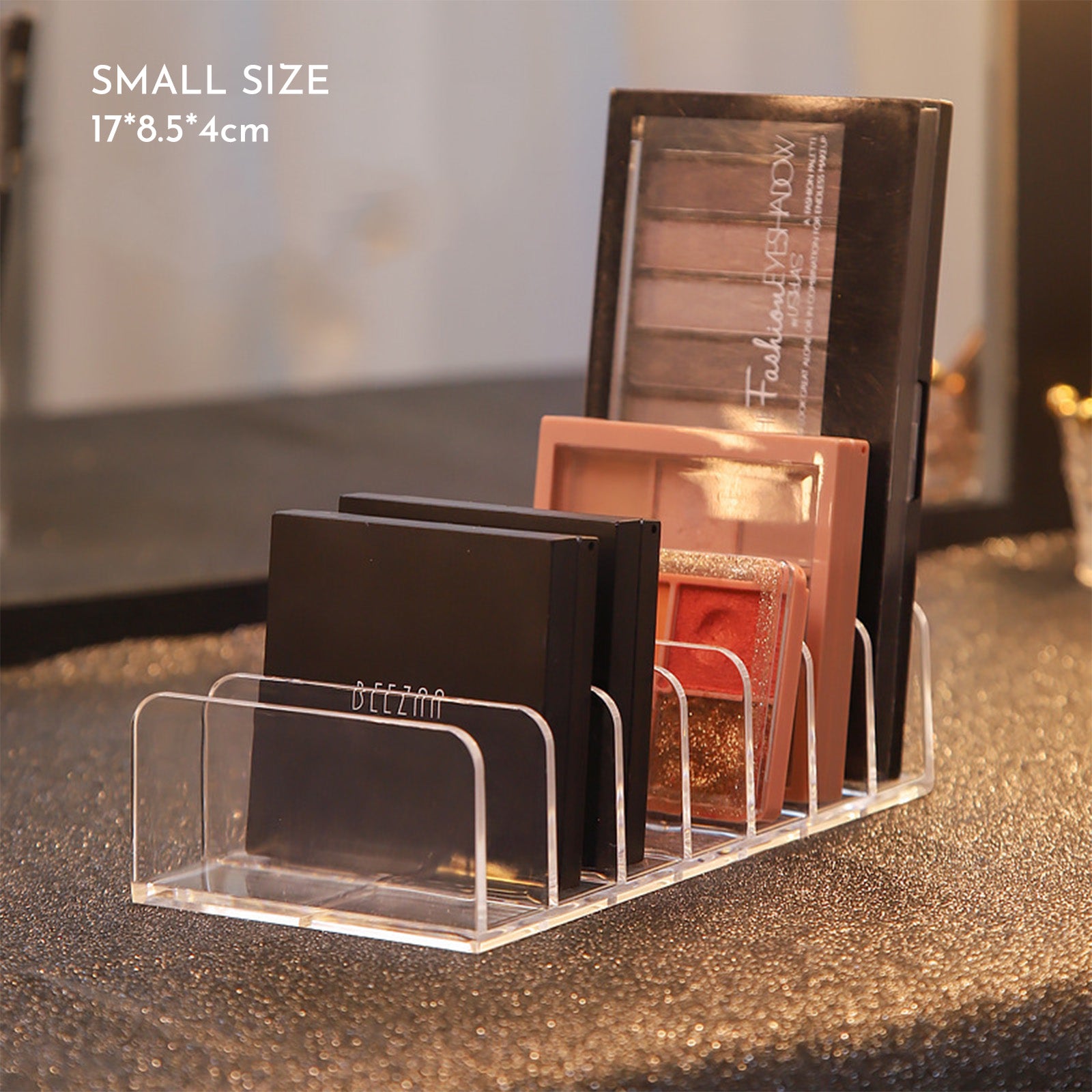 Acrylic 7-Slot Makeup Organizer