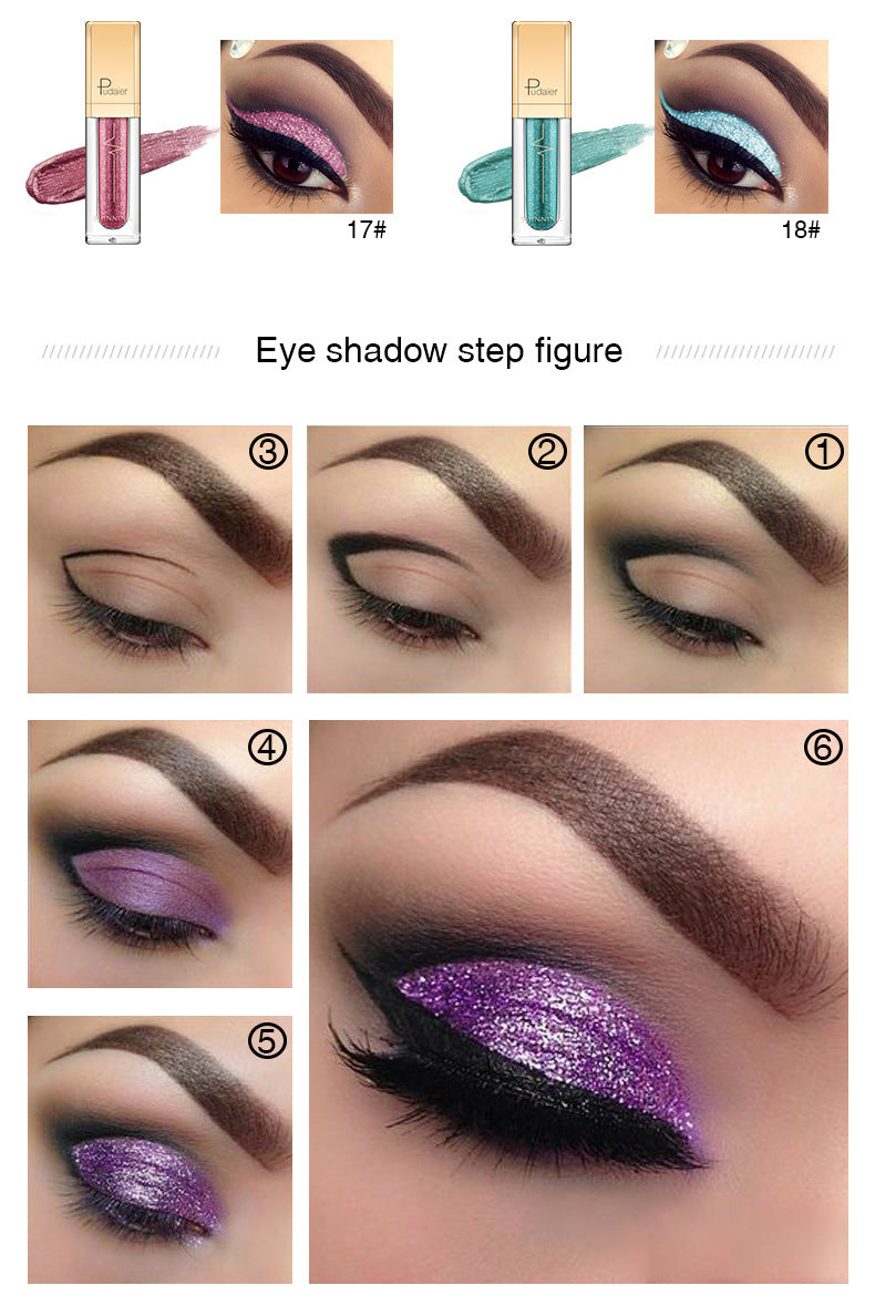 18-Color Glitter Eyeshadow Palette