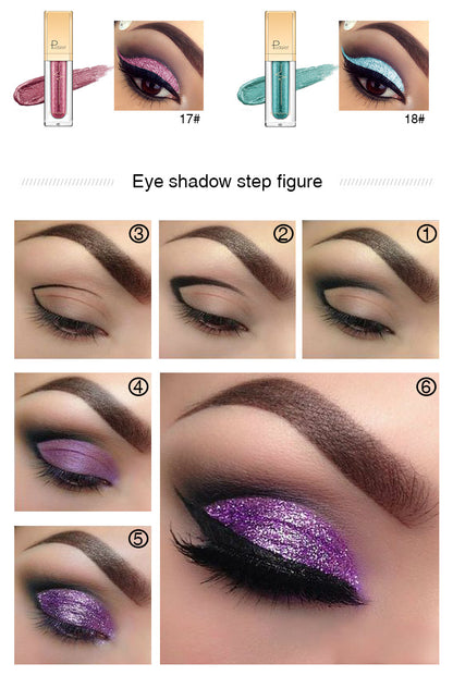 18-Color Glitter Eyeshadow Palette