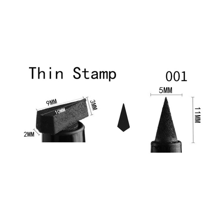 Double-Ended Waterproof Eyeliner Stamp Pen