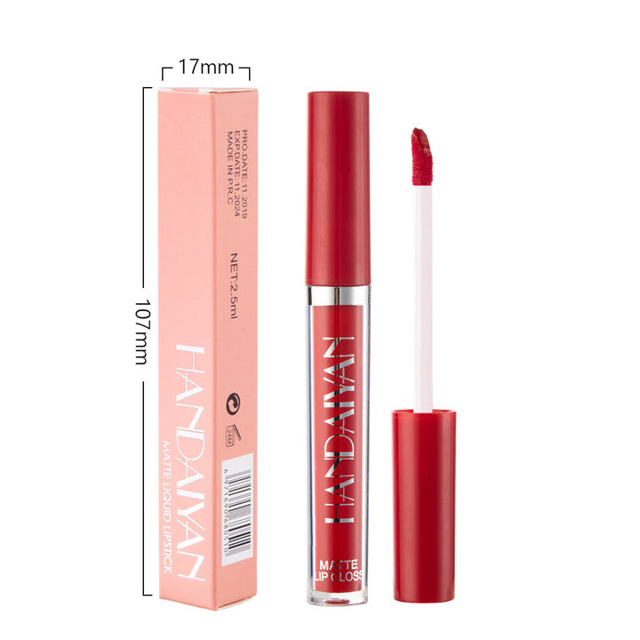 HANDAIYAN Matte Liquid Lipstick – Non-Fading, Non-Stick Cup