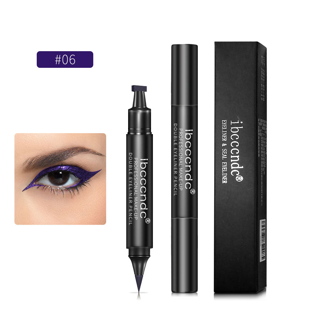 Double-Ended Waterproof Eyeliner Stamp Pen