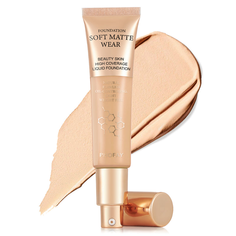 PHOFAY Full Coverage Matte Foundation (30ml)