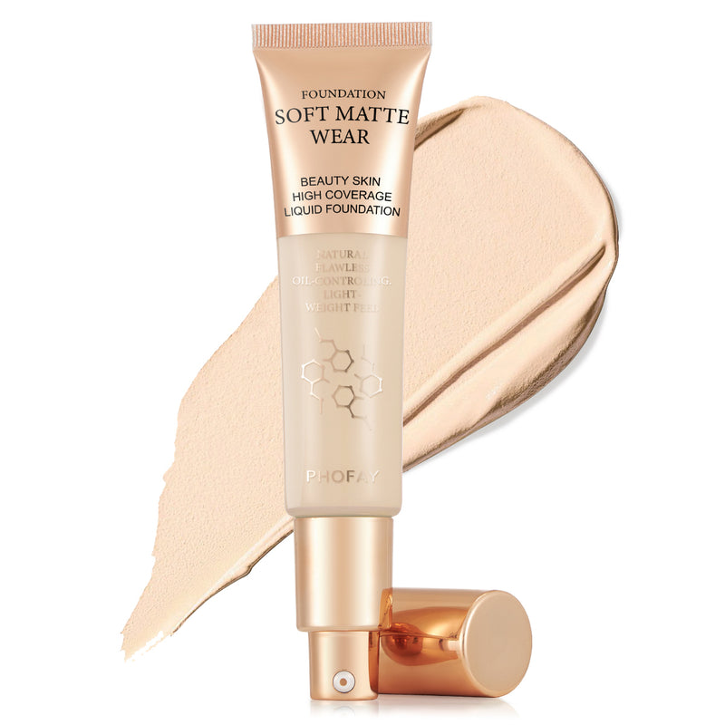 PHOFAY Full Coverage Matte Foundation (30ml)