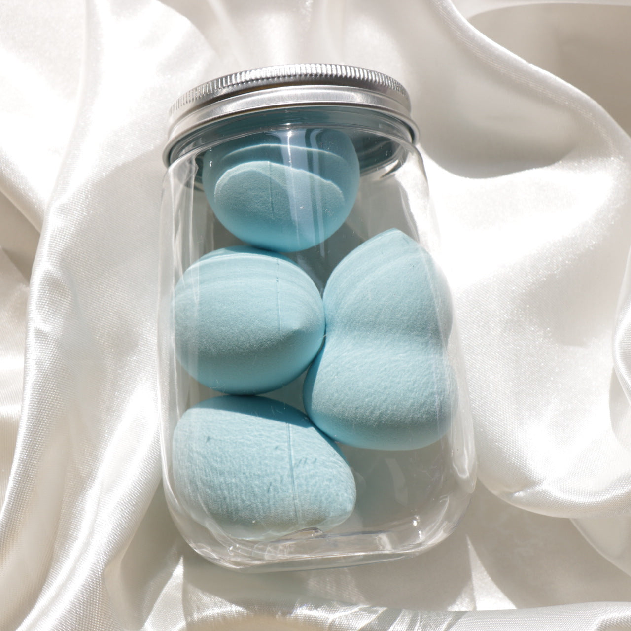 Canned Beauty Egg Set – Makeup Sponge & Powder Puff