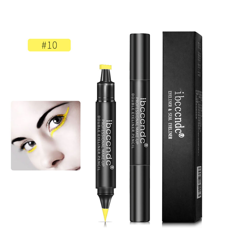 Double-Ended Waterproof Eyeliner Stamp Pen