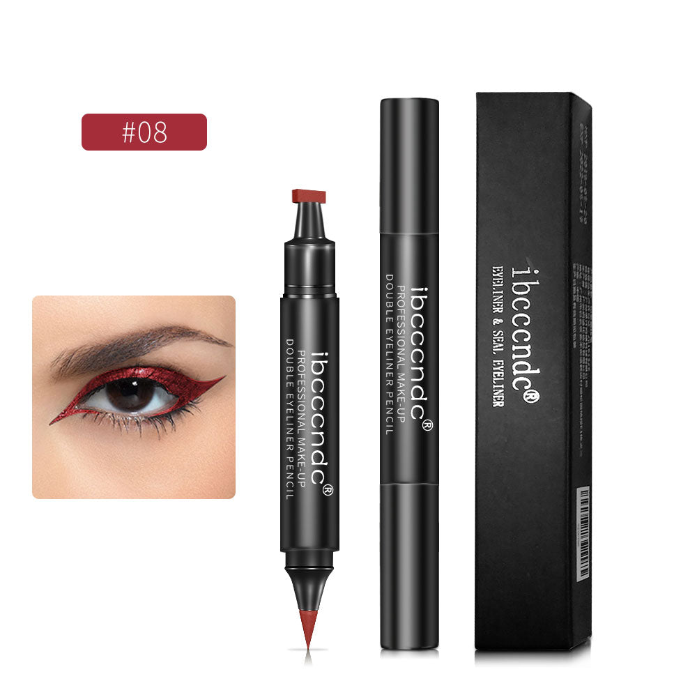 Double-Ended Waterproof Eyeliner Stamp Pen