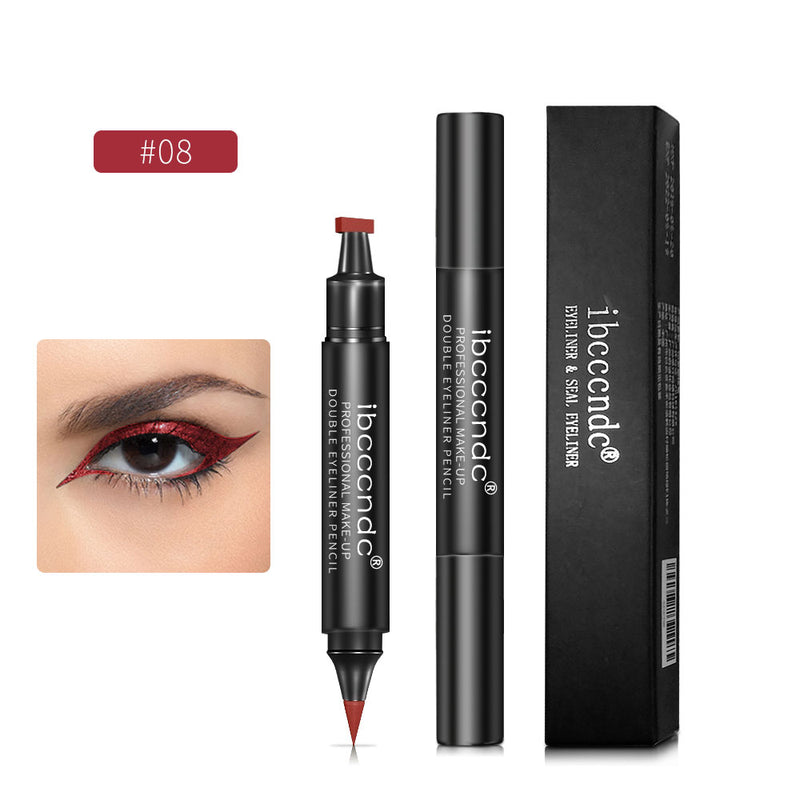 Double-Ended Waterproof Eyeliner Stamp Pen