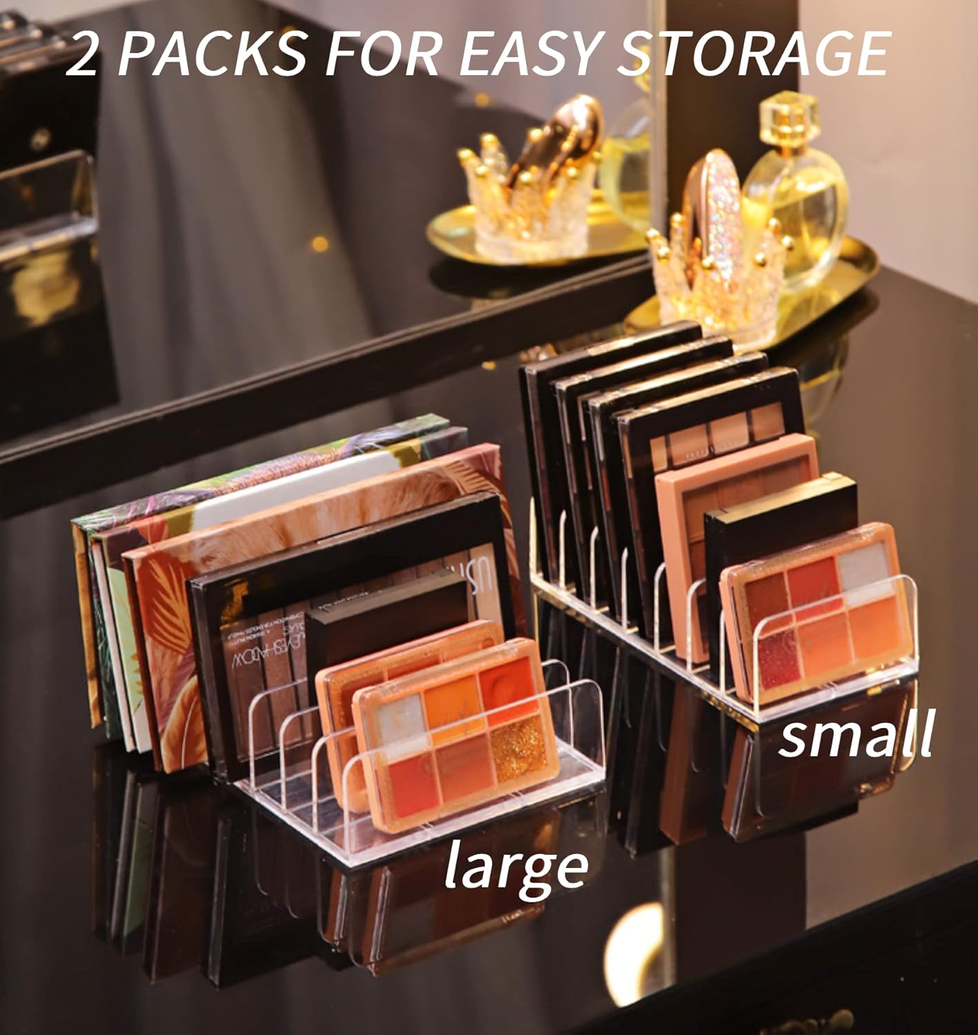 Acrylic 7-Slot Makeup Organizer