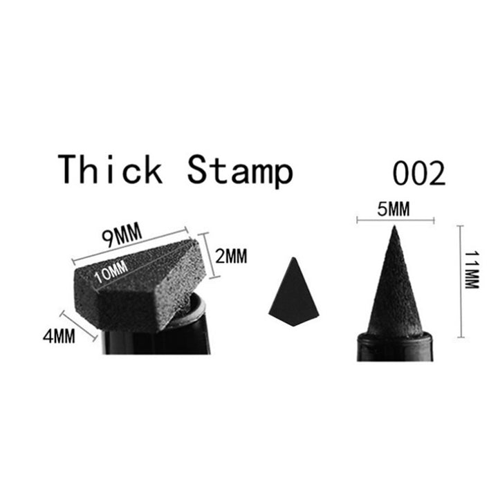 Double-Ended Waterproof Eyeliner Stamp Pen