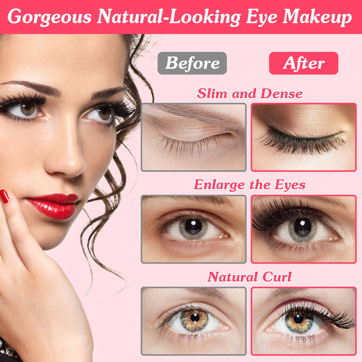 2-in-1 Electric Heated Eyelash Curler with Comb