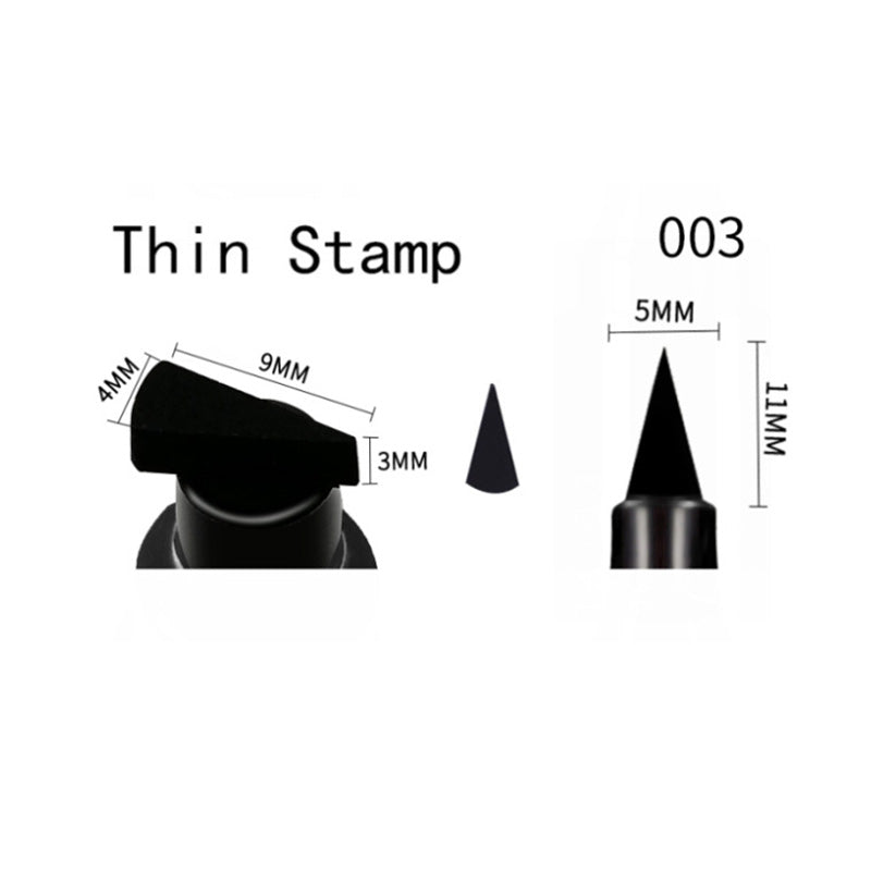 Double-Ended Waterproof Eyeliner Stamp Pen