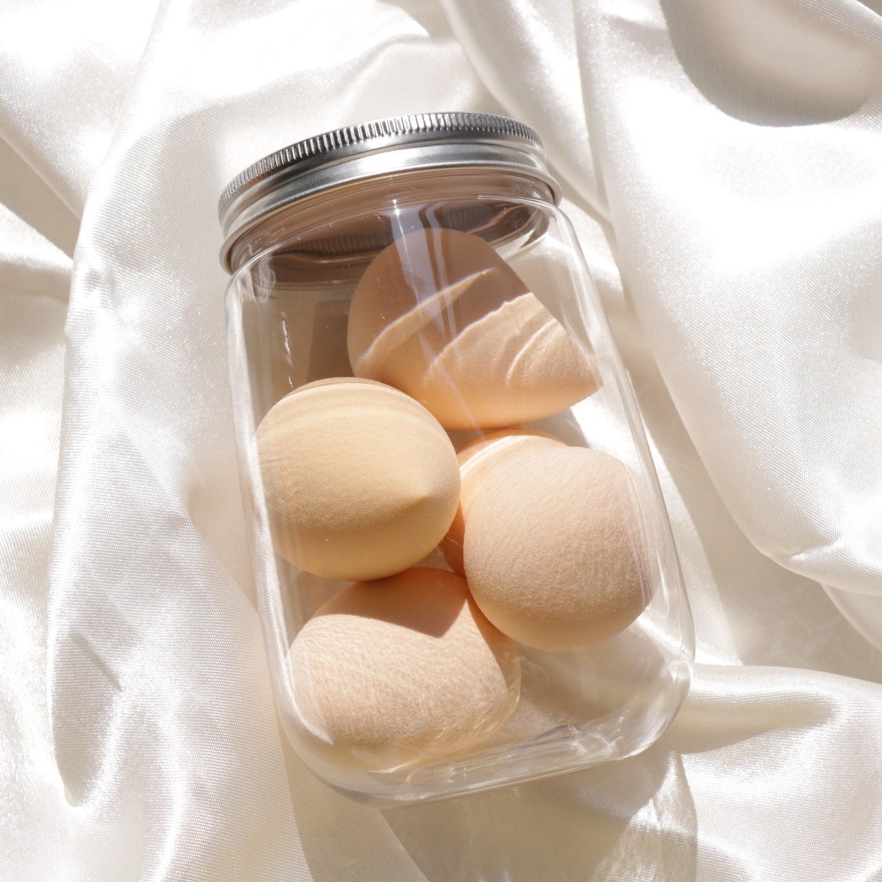 Canned Beauty Egg Set – Makeup Sponge & Powder Puff