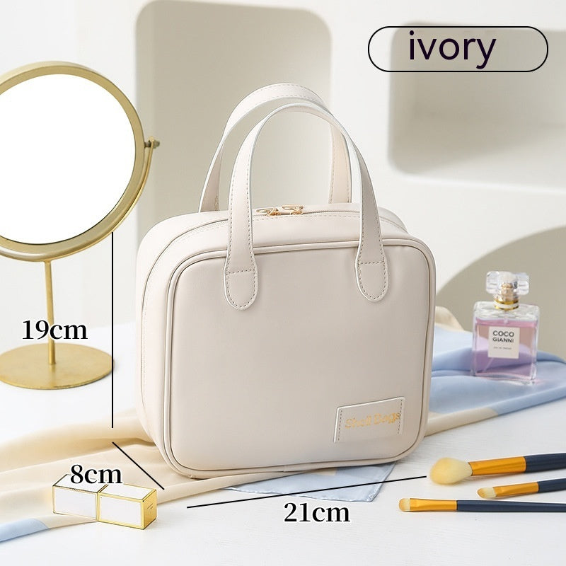 PU Large Capacity Travel Make Up Storage Organizer
