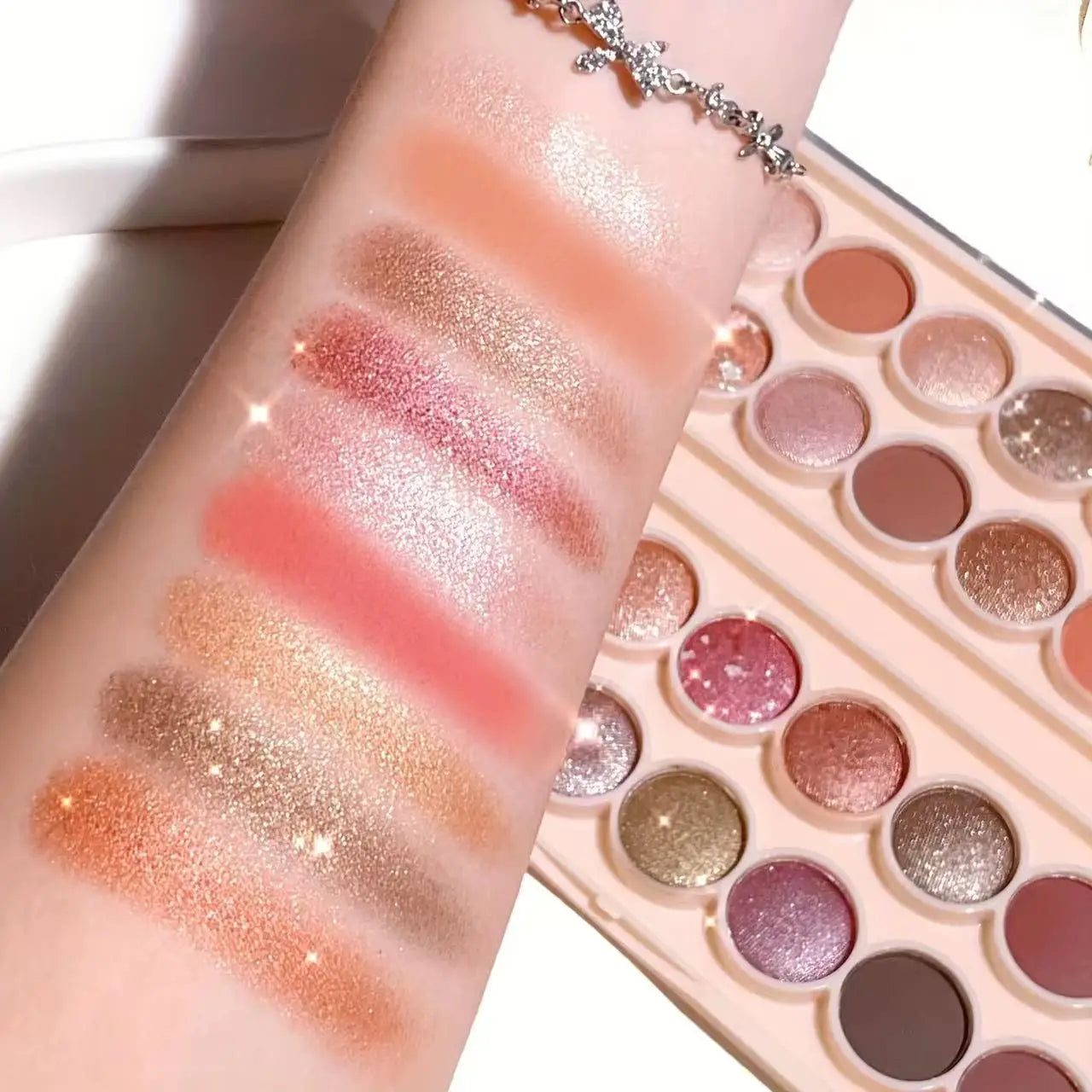 JUJU DREAM 34 Color Eyeshadow Palette with Matte & Shimmer Shades