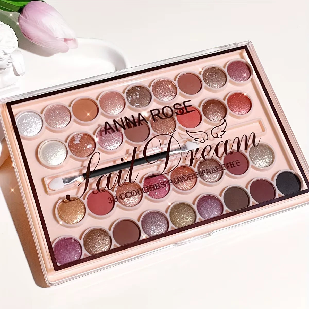 JUJU DREAM 34 Color Eyeshadow Palette with Matte & Shimmer Shades