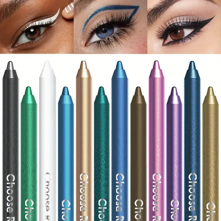 CHOOSE RASME 12 Color Glitter Eyeliner Stick Set