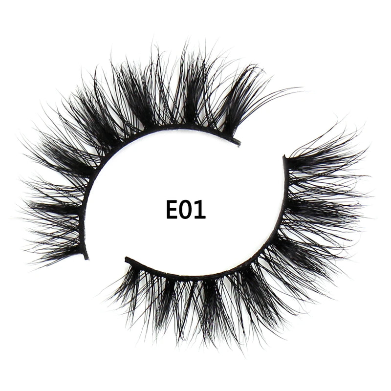 FOXESJI Lashes 3D Mink Eyelashes Natural Long Fluffy Dramatic Strip Eye Lashes Eyelash Extension Soft False Eyelashes Makeup