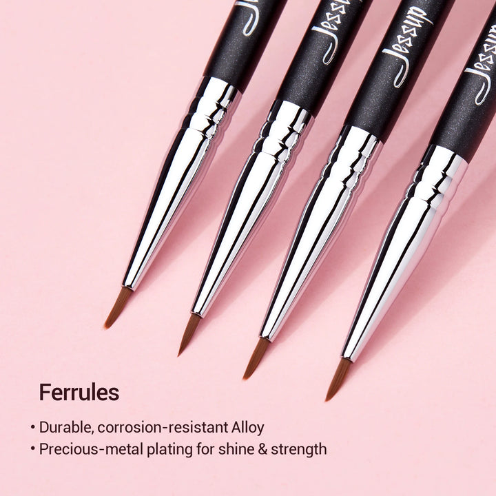 Jessup Precision Eyeliner Brush with Fine Synthetic Tip
