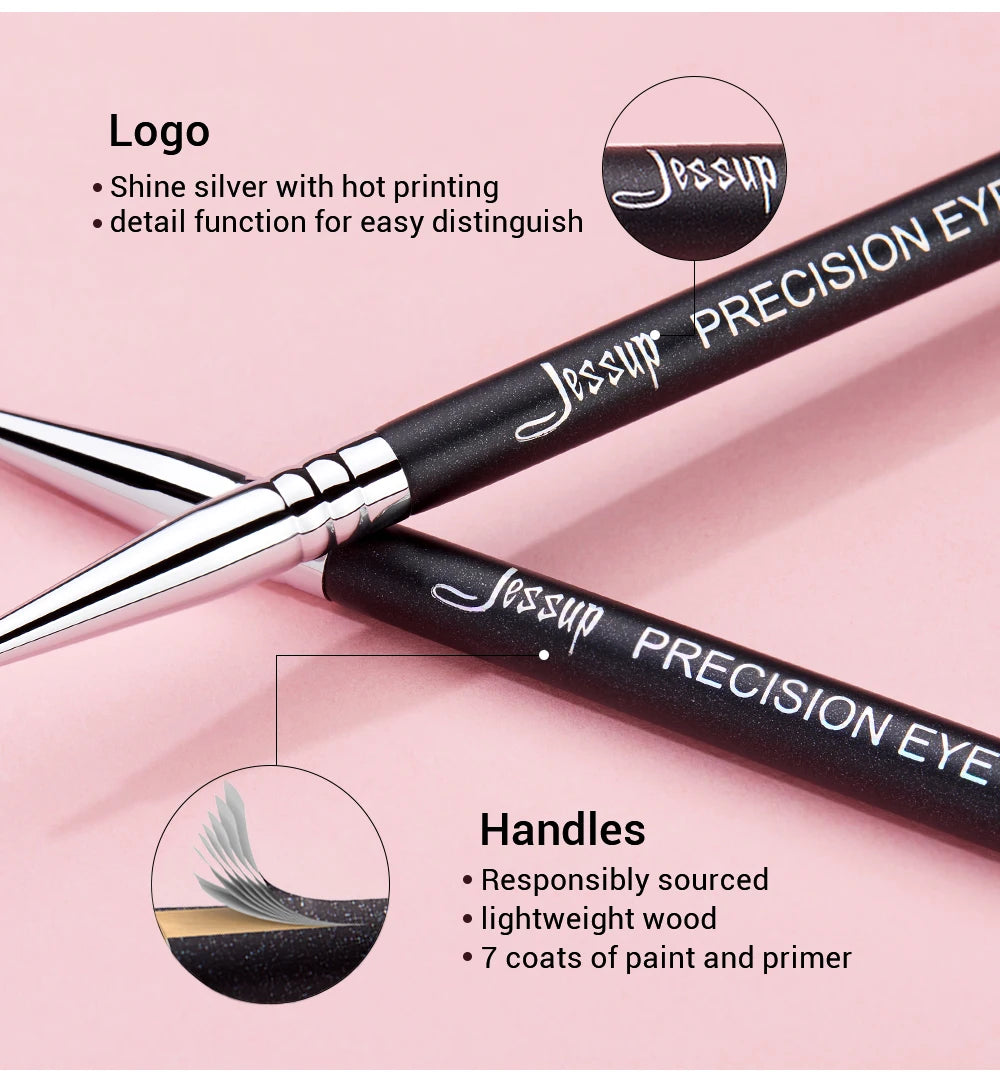 Jessup Precision Eyeliner Brush with Fine Synthetic Tip