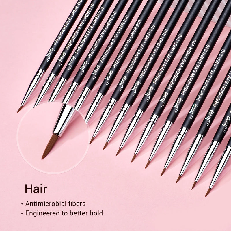 Jessup Precision Eyeliner Brush with Fine Synthetic Tip