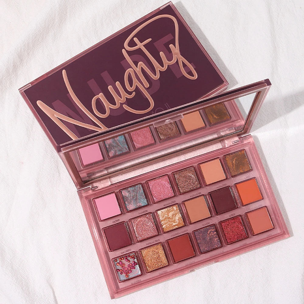 ZYXUAQIR 18 Color Eyeshadow Palette Matte Shimmer