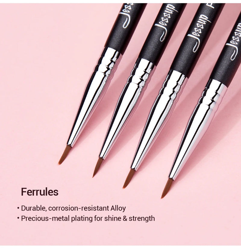 Jessup Precision Eyeliner Brush with Fine Synthetic Tip