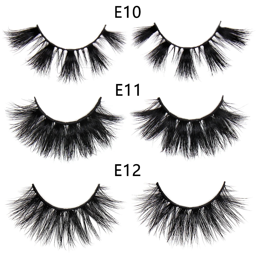 FOXESJI Lashes 3D Mink Eyelashes Natural Long Fluffy Dramatic Strip Eye Lashes Eyelash Extension Soft False Eyelashes Makeup