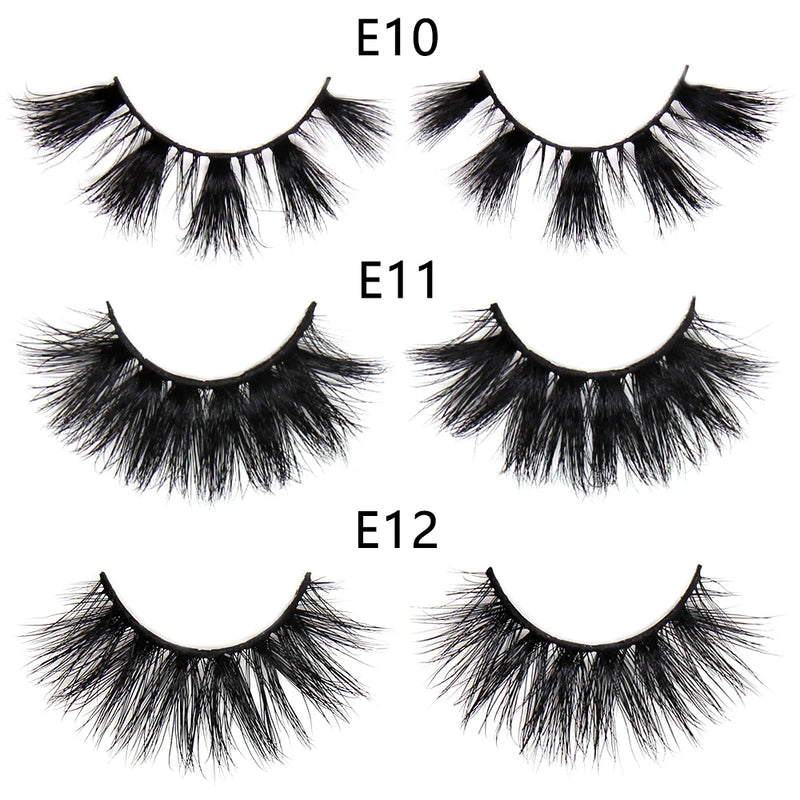 FOXESJI Lashes 3D Mink Eyelashes Natural Long Fluffy Dramatic Strip Eye Lashes Eyelash Extension Soft False Eyelashes Makeup