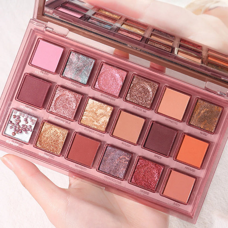 ZYXUAQIR 18 Color Eyeshadow Palette Matte Shimmer