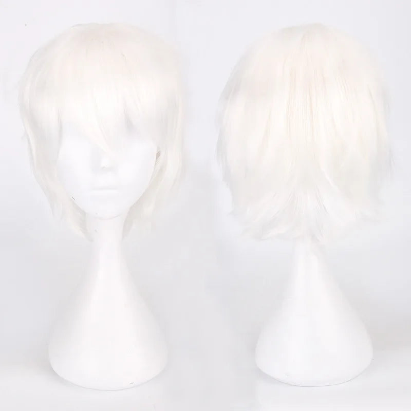 Cosplay Wig 30cm Short Anime Wig Heat Resistant Synthetic Hair Halloween Party Wigs + Wig Cap
