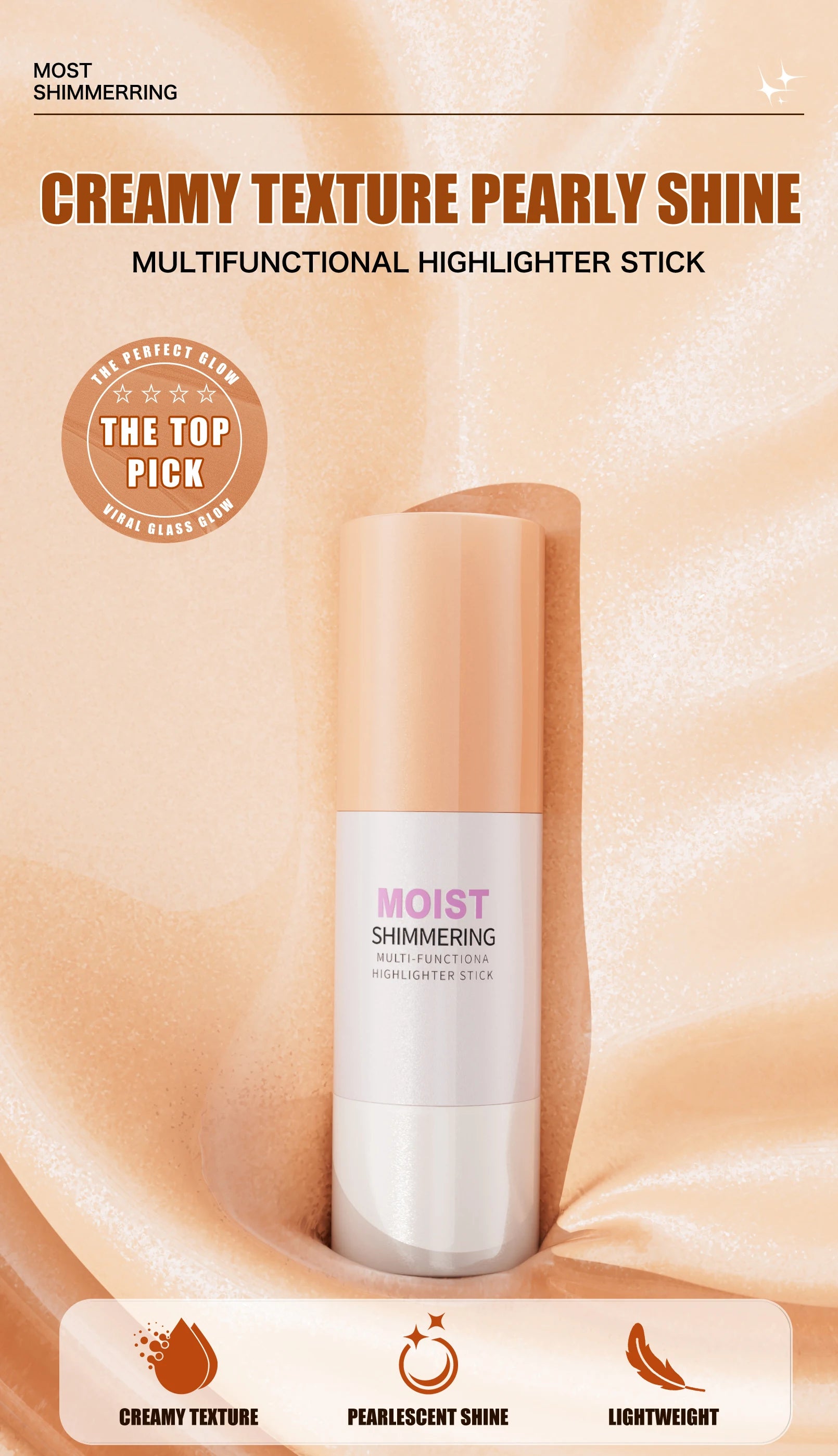 Hello Kiss Cream Highlighter Stick for a Buildable Glow