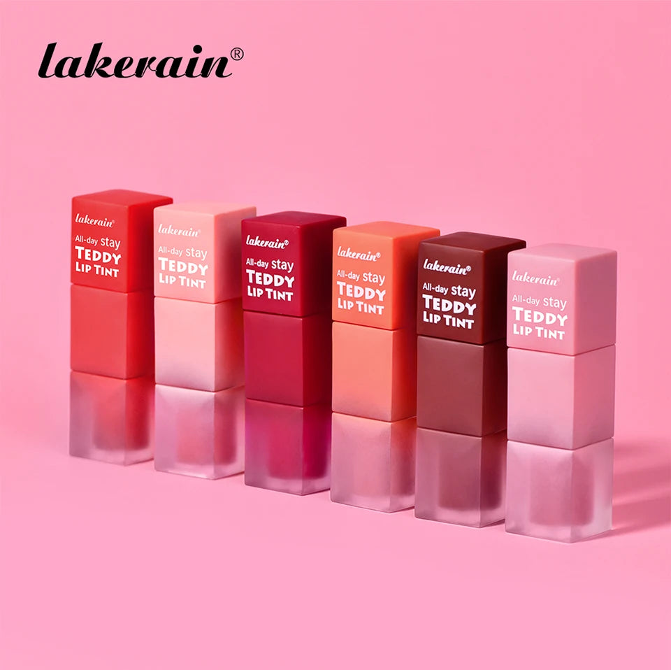 Lakerain Waterproof Teddy Lip Gloss Velvet Matte Lip Mud Long-lasting Coloring Lipstick Light Non-transfer Lip Glaze Face Makeup