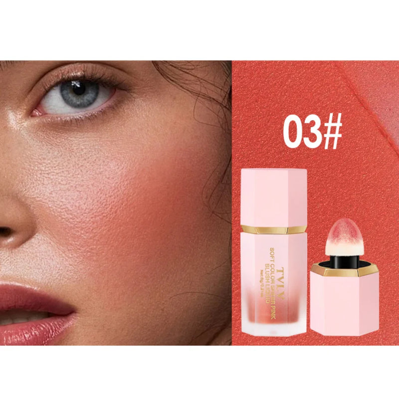 TVLV Velvet Liquid Blush with Sponge Applicator