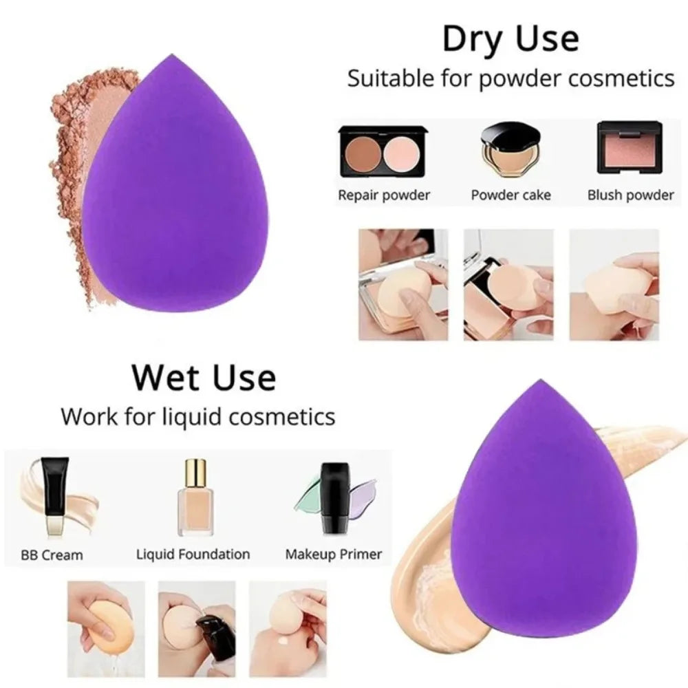 12-Piece Makeup Sponge & Puff Set for Wet & Dry Blending