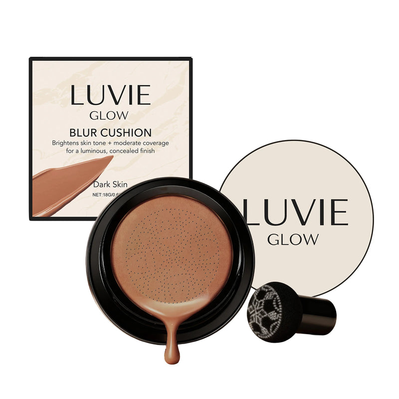 LUVIE GLOW Mushroom Head CC Cream – Hydrating Full Coverage