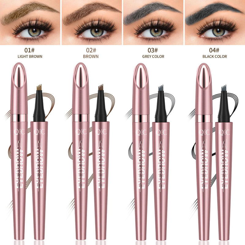 QIC Four Claw Liquid Eyebrow Pen Waterproof Brow Enhancer