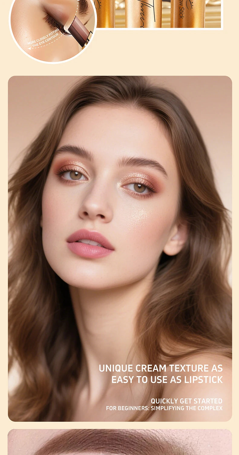 O'CHEAL Three Color Gradient Eye Shadow Stick