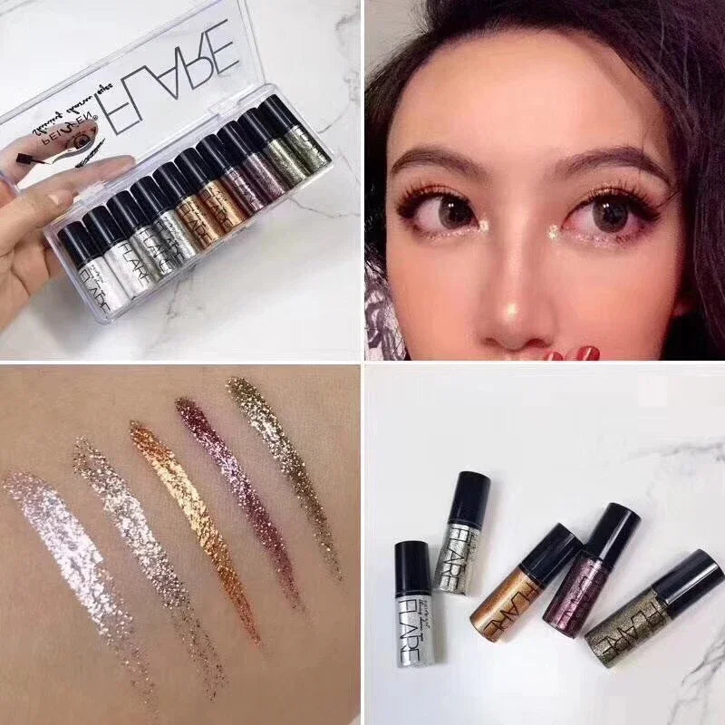 ZUOFILY Liquid Glitter Eyeliner Shimmer Makeup