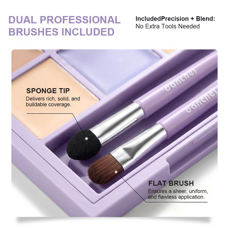 Danchel 6-Color Cream Concealer & Corrector Palette