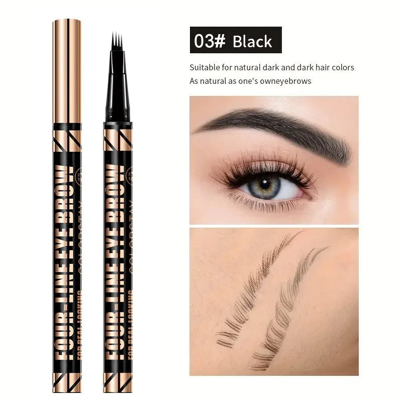 MAILIZI 4-Point Eyebrow Pencil Waterproof Liquid Brow Pen