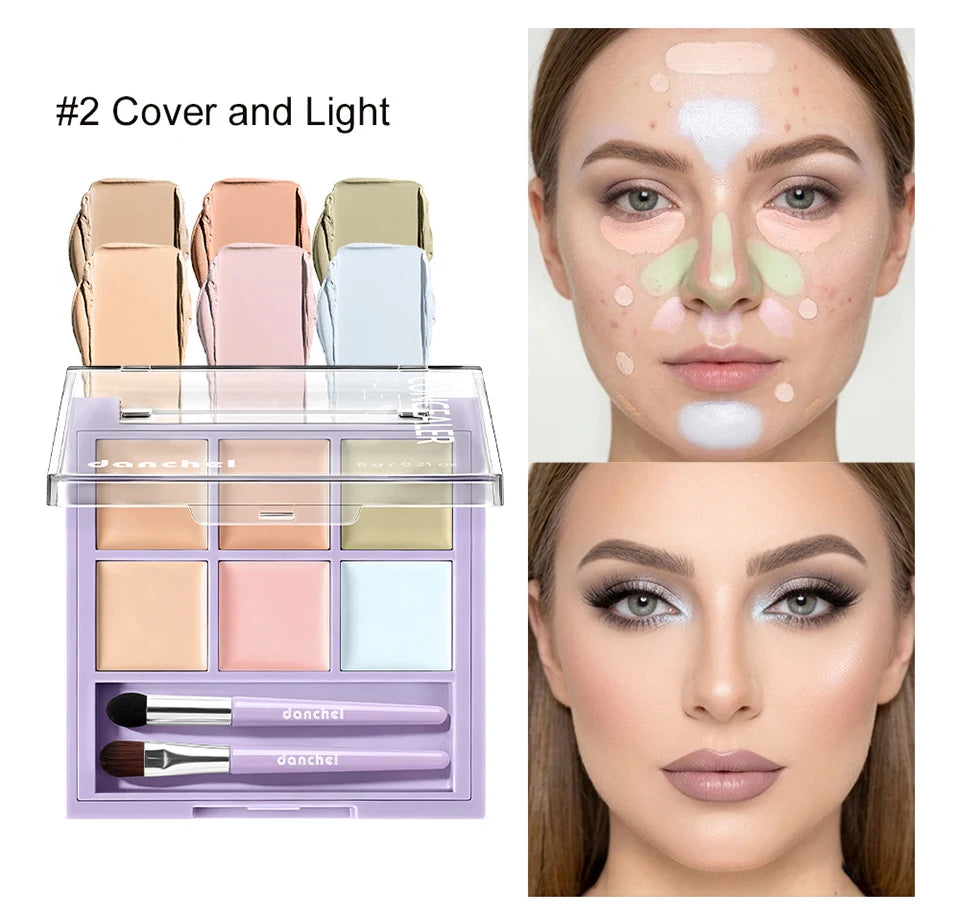 Danchel 6-Color Cream Concealer & Corrector Palette
