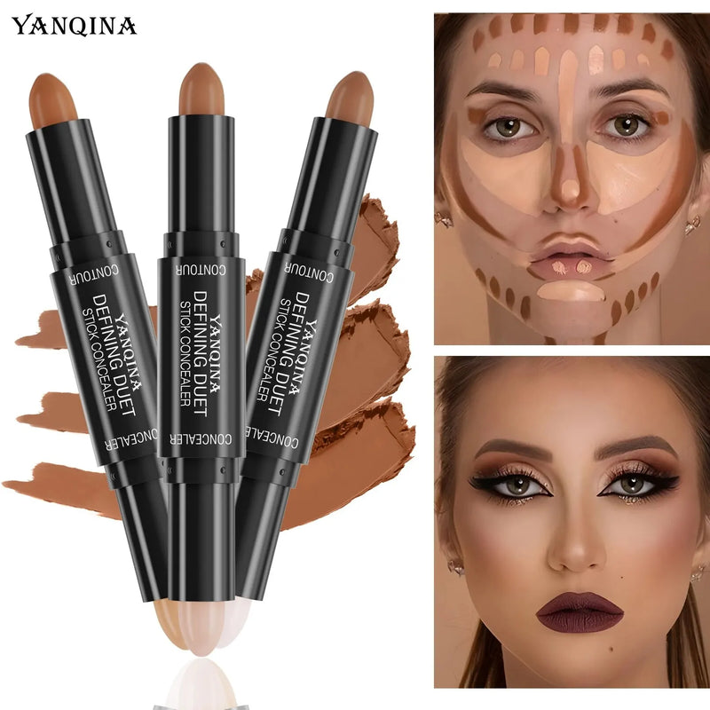 YANQINA Double-Ended Contour Stick Duo for Highlighting & Sculpting