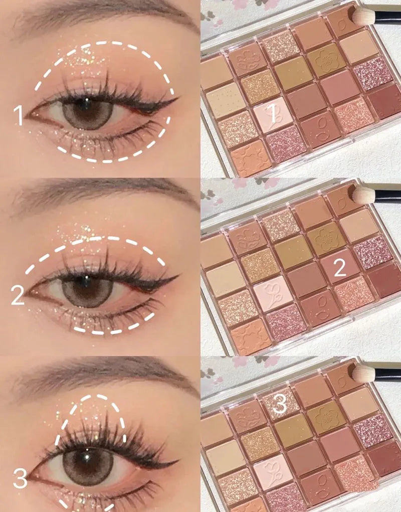 DIKALU Evening Cherry Dance 20 Color Eyeshadow Palette
