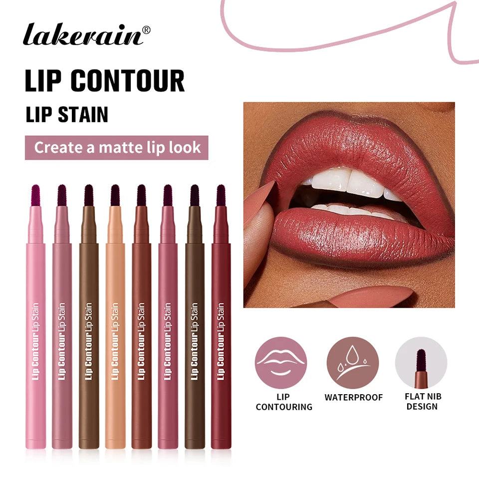 Lakerain Lip Contour Lip Stain Pen Dual-Sided Lip Liner