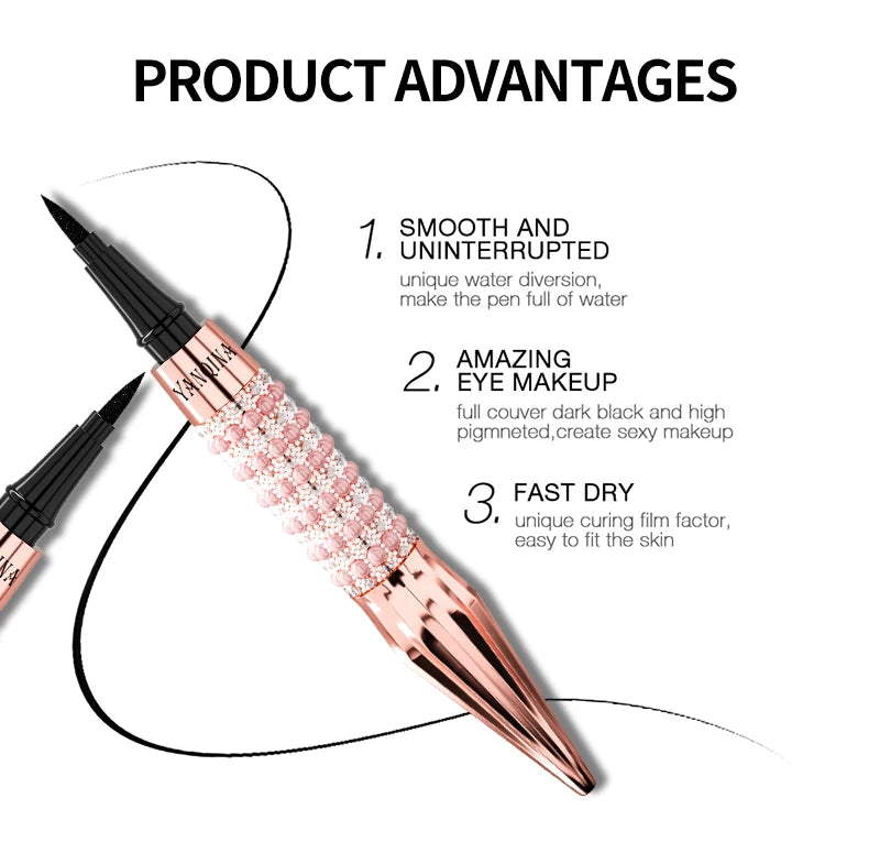 YANQINA Precision Liquid Eyeliner Pen Waterproof Quick Dry