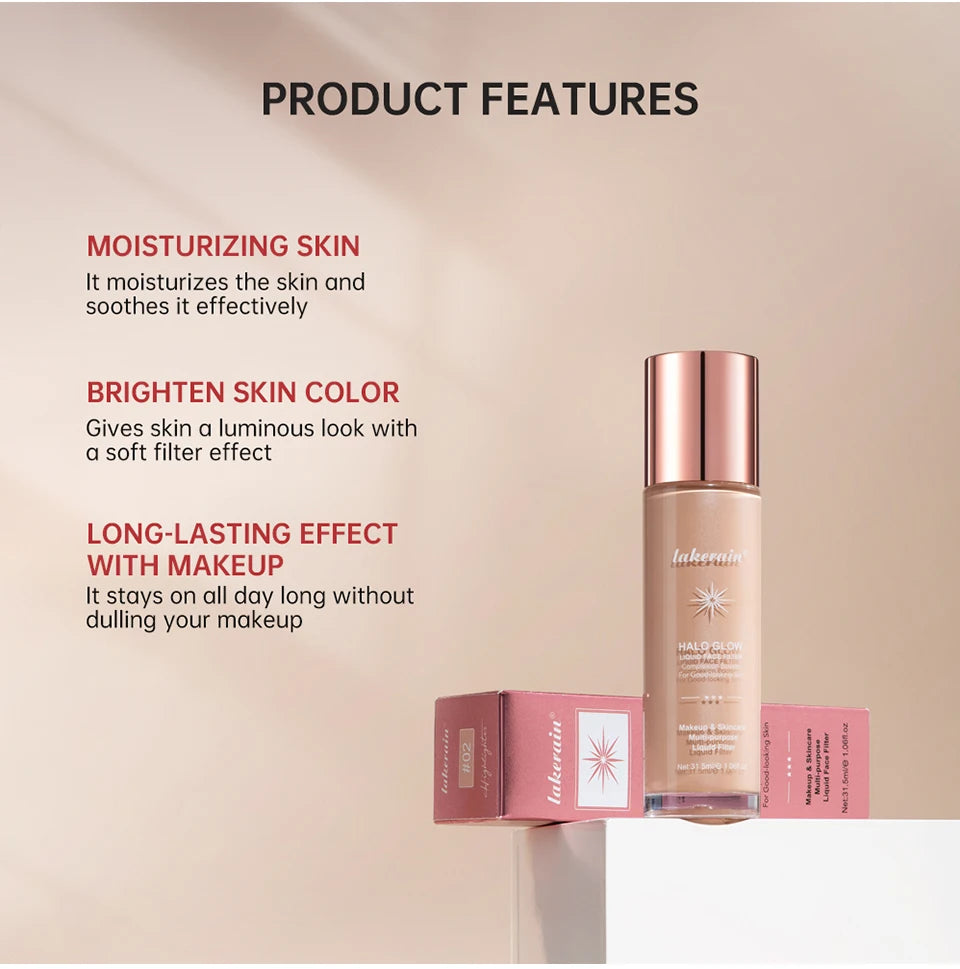 Lakerain Halo Glow Liquid Highlighter Face Filter