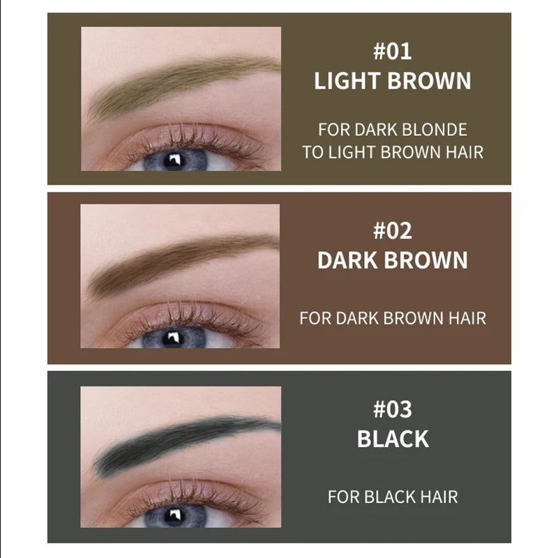 1/3pc Tattoo Peel Off Eyebrow Gel Tint, Semi Permanent Brow Tint, Waterproof, Transfer-proof,For Fuller & Defined Brows, Makeup