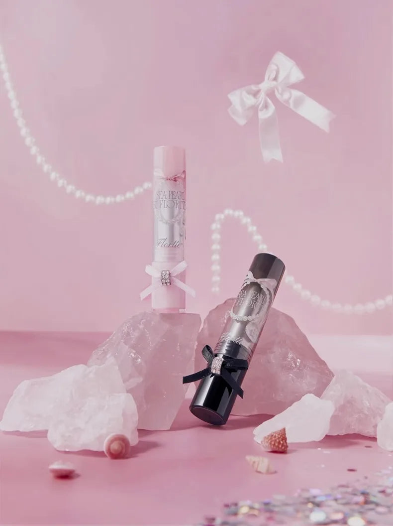 FLORTTE Glass Sea Series Solid Lip Gloss Water Light Mirror Lip Glaze Moisturizing Long-lasting Lip Tint Lip Plumper Makeup