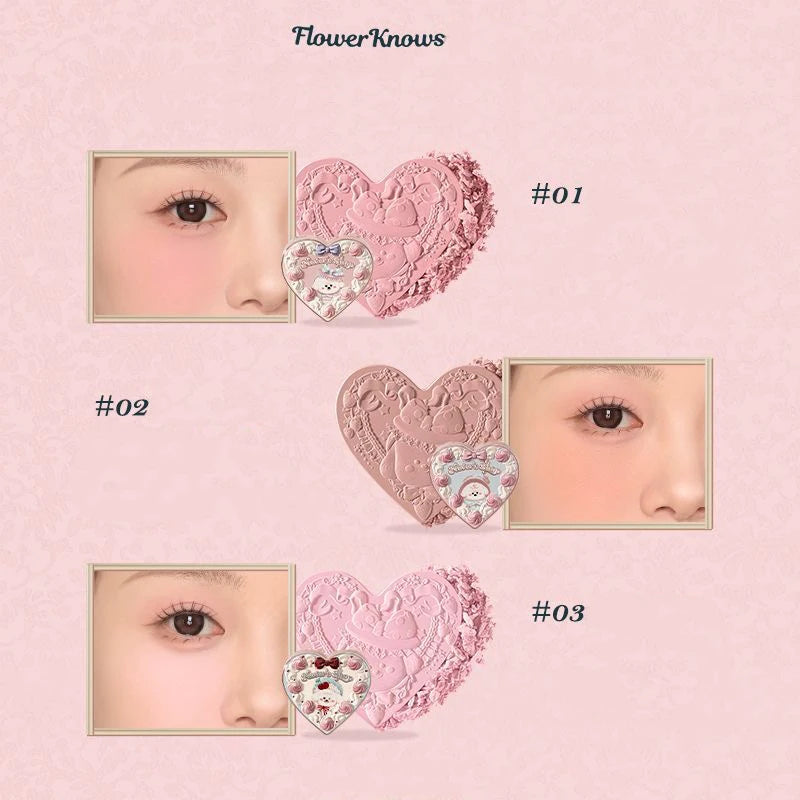 FLOWER KNOWS Velvet Matte Powder Blush